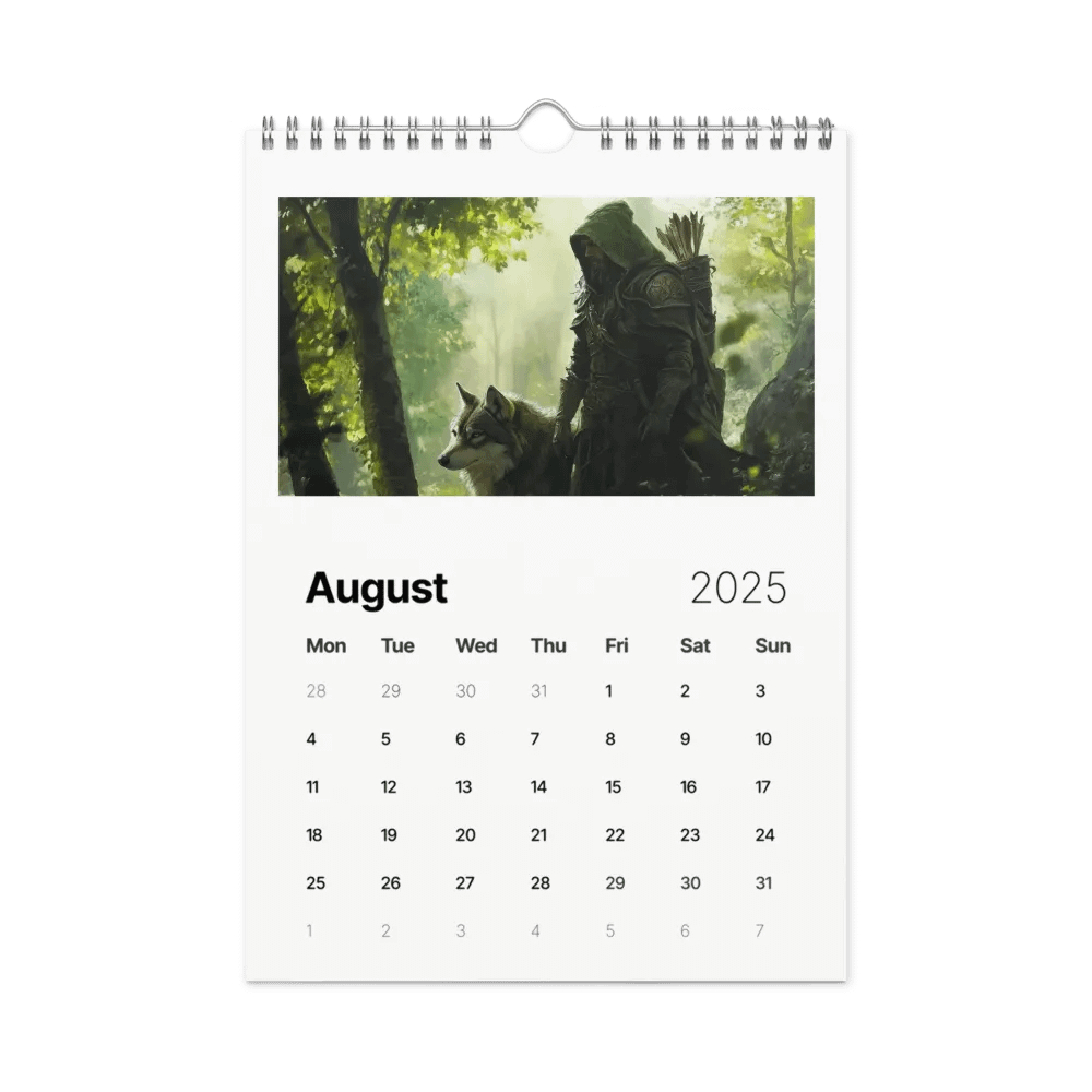 2025 Hack the Dungeon class calendar | D&D product image (2)