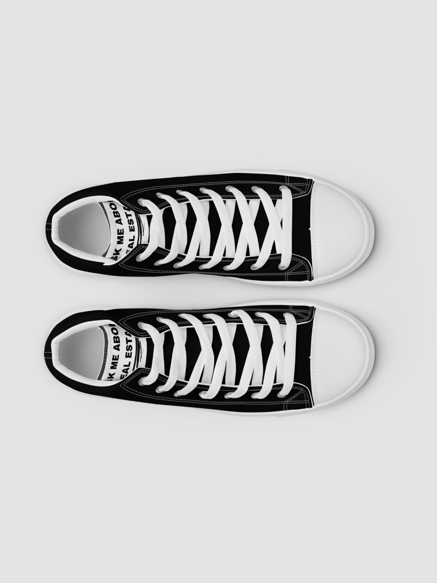 Ask Me About Real Estate - Women's High Top Canvas Shoes product image (5)