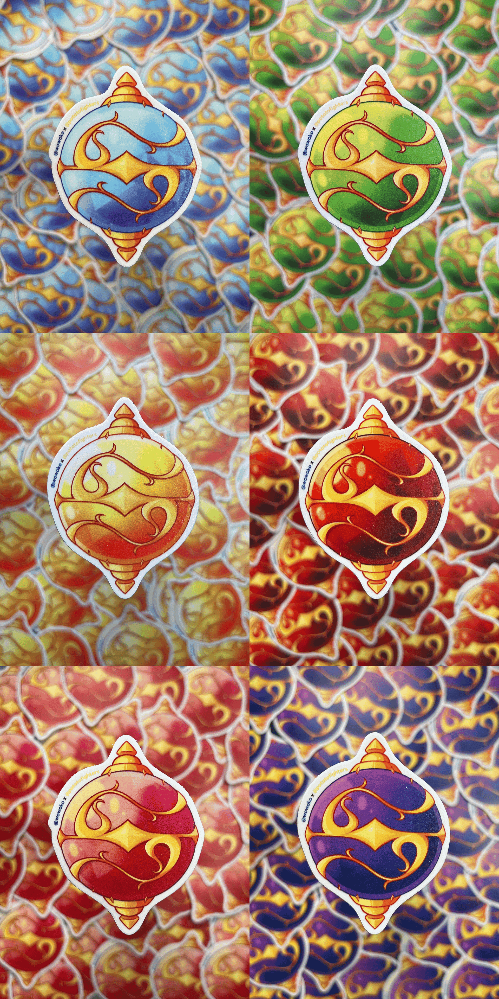WoWoKo x Potato Fighters - Pal Spheres - Stickers product image (1)