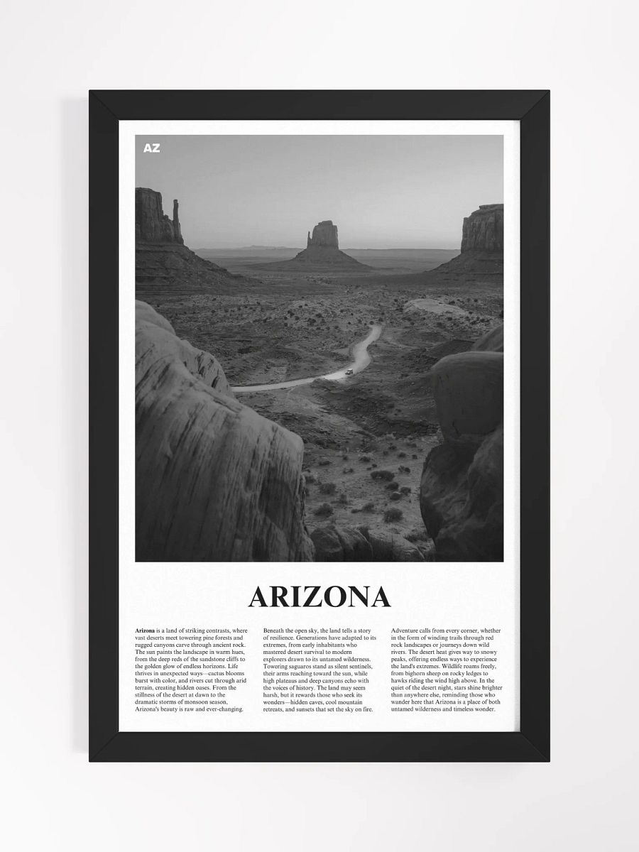 Arizona 02 Newspaper Poster | Framed product image (5)
