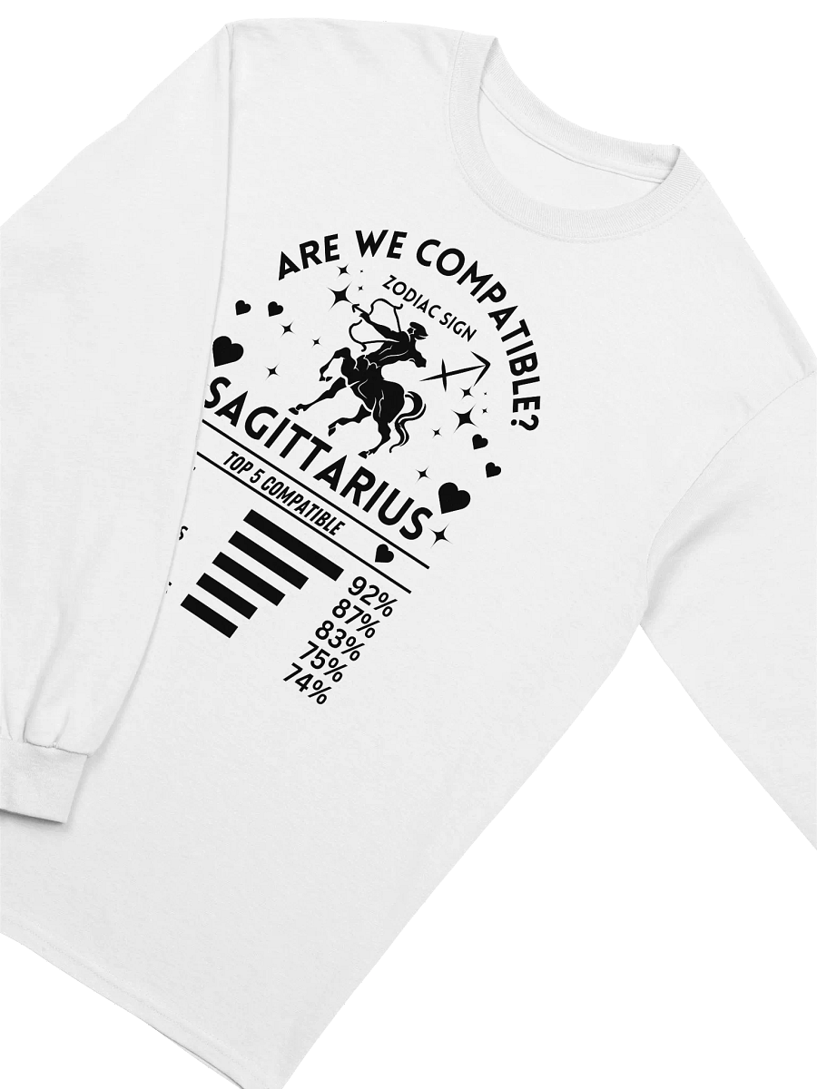 Sagittarius Zodiac Sign Romantic Compatibility - Gildan Ultra Cotton Unisex Long Sleeve T-Shirt - Light Colors product image (3)