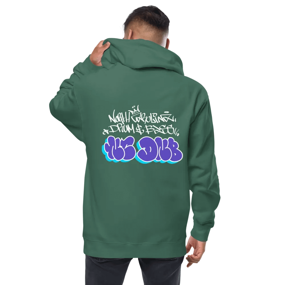 NCDNB Front Embroidered Graffiti Zip-Up Hoodie product image (7)