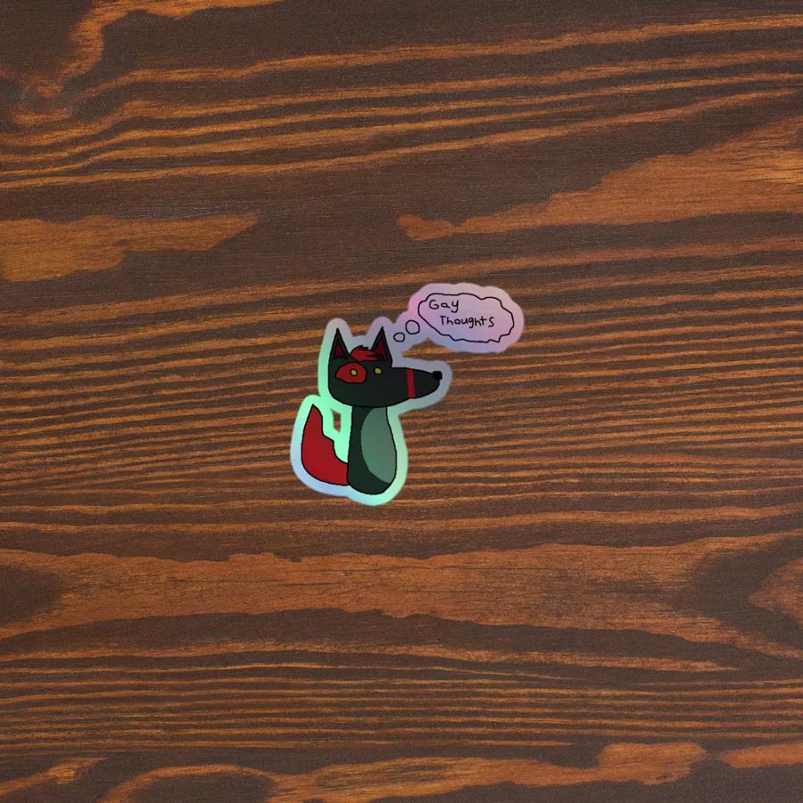 Gay Thoughts Holographic Sticker product image (5)