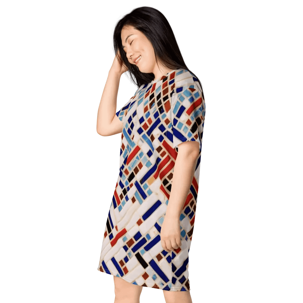 Linear Luxe T Shirt Dress product image (5)