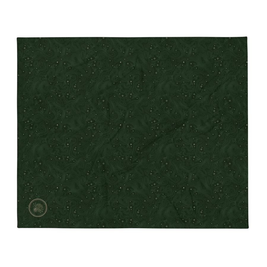 Thorne Topography Fleece Blanket (Dark Green) product image (2)