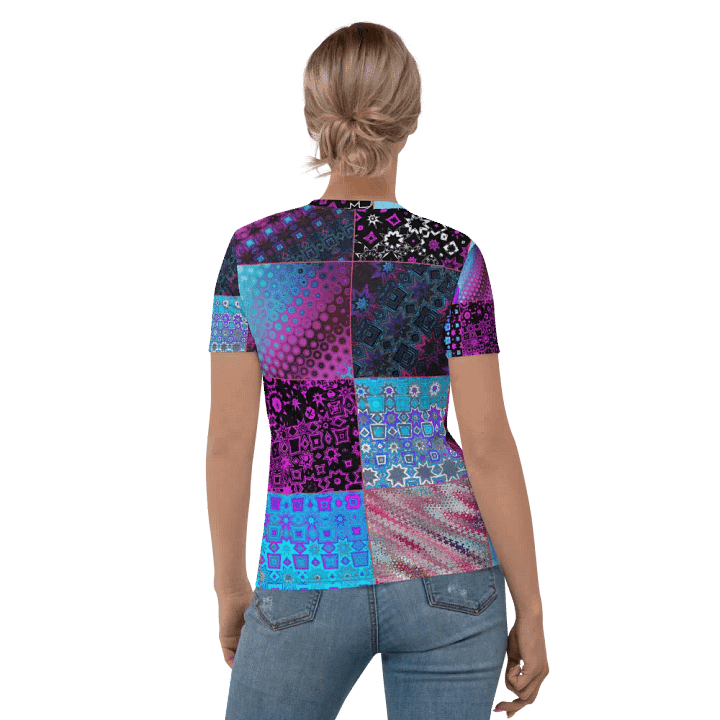 Patchwork Celebration Women's Crew Neck T-Shirt product image (2)