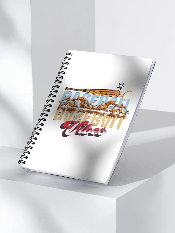 Baseball Flaming Vibes Spiral Notebook product image (2)