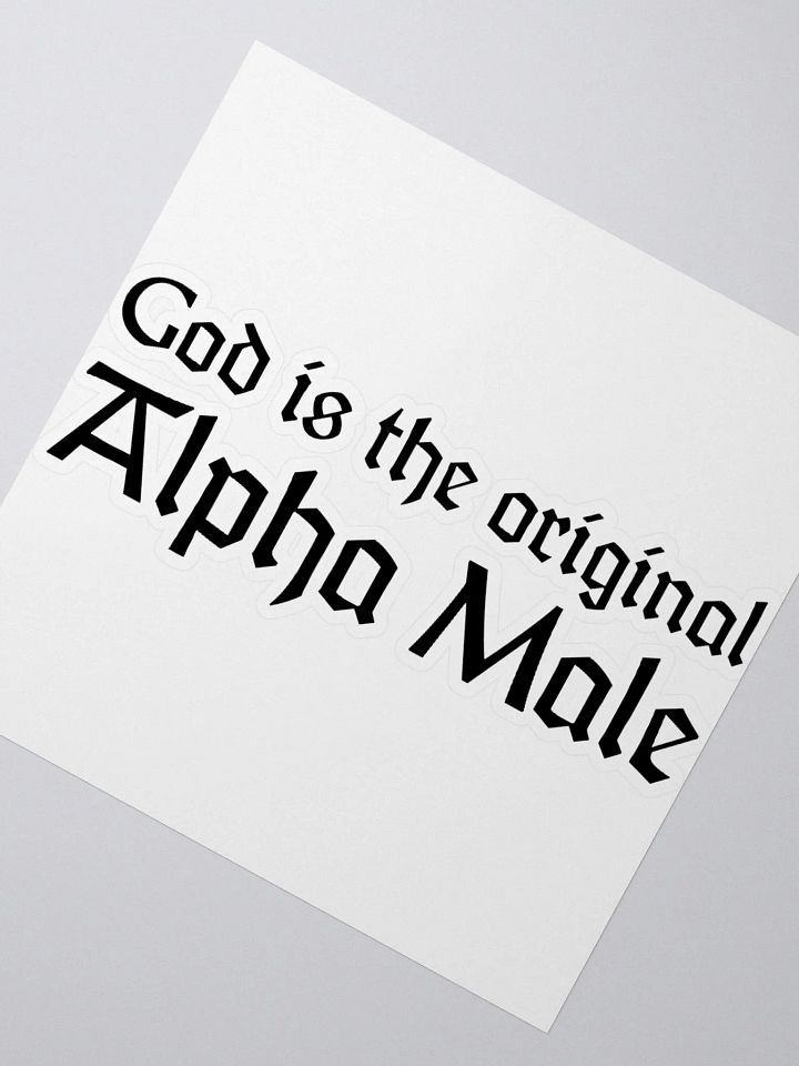 Alpha Male Sticker (Black) product image (5)