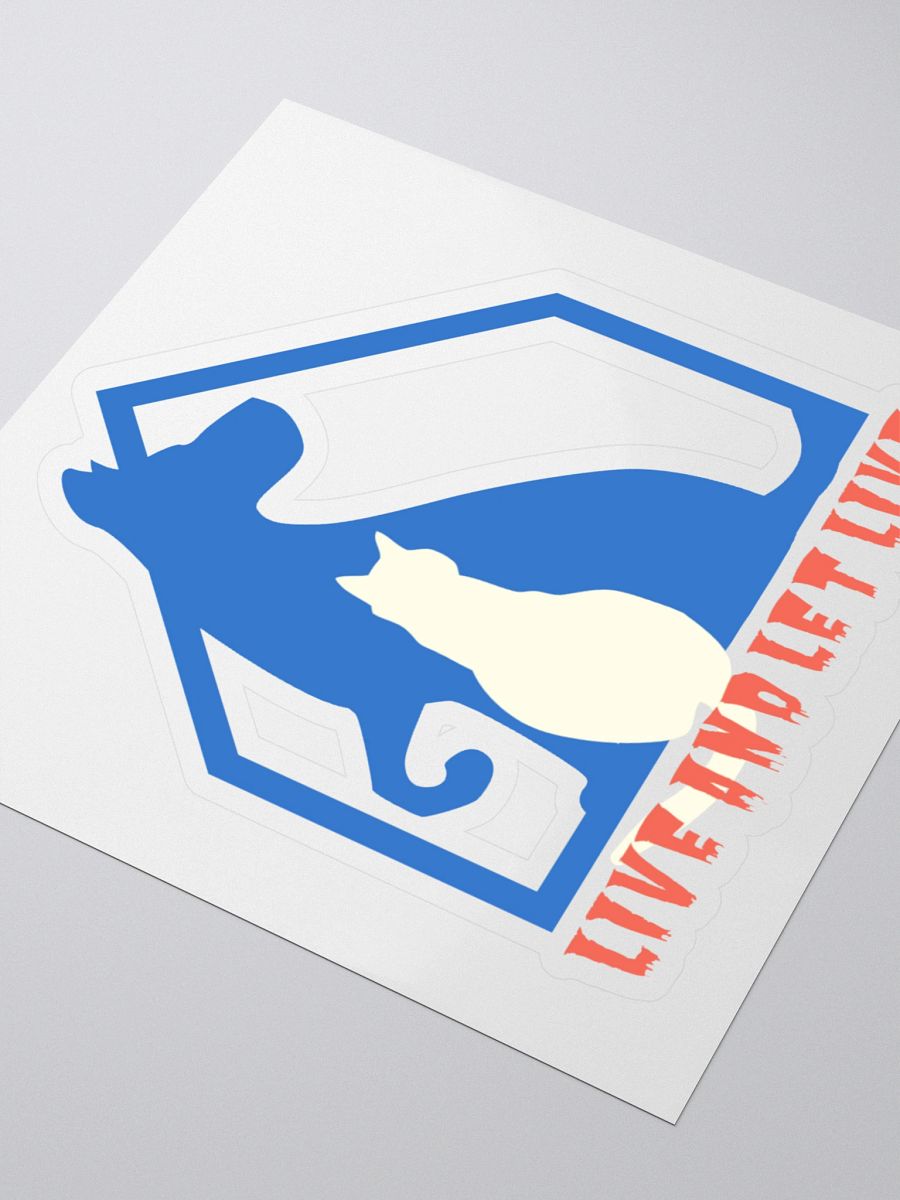 Slogan #6 Live and Let Live Sticker product image (3)