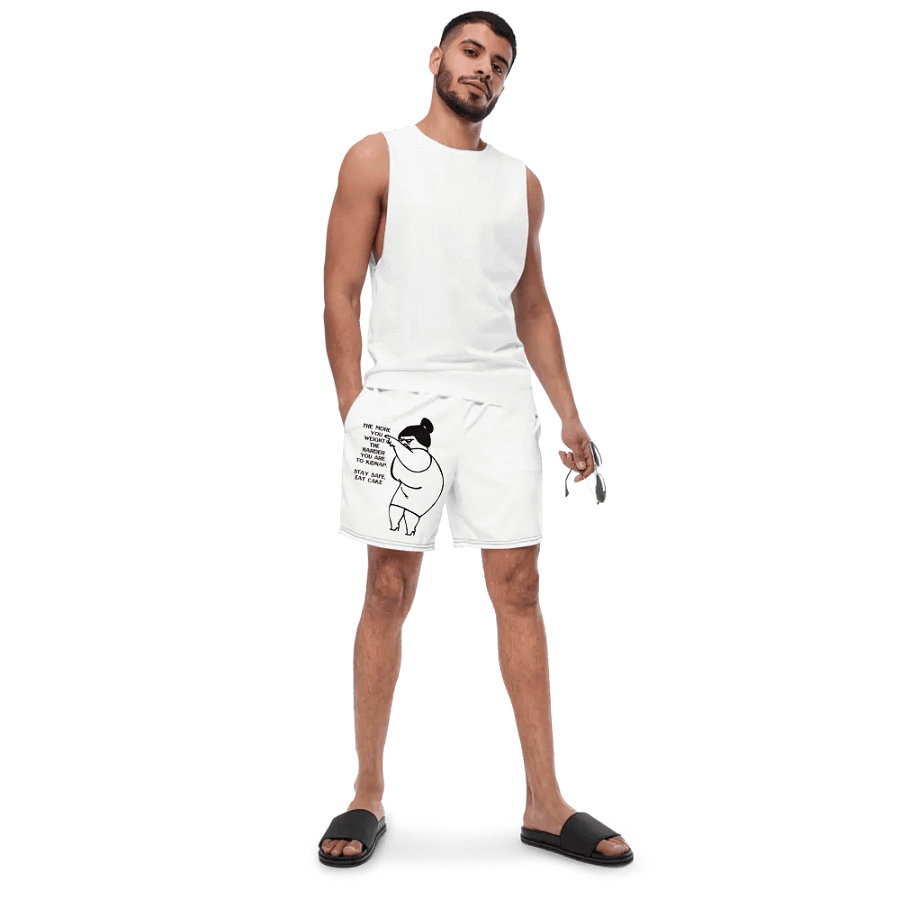 STAY SAFE, EAT CAKE Sunset Serenity Swim Trunks product image (2)
