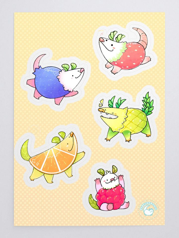 FRUIT POSSUM STICKER SHEET product image (2)