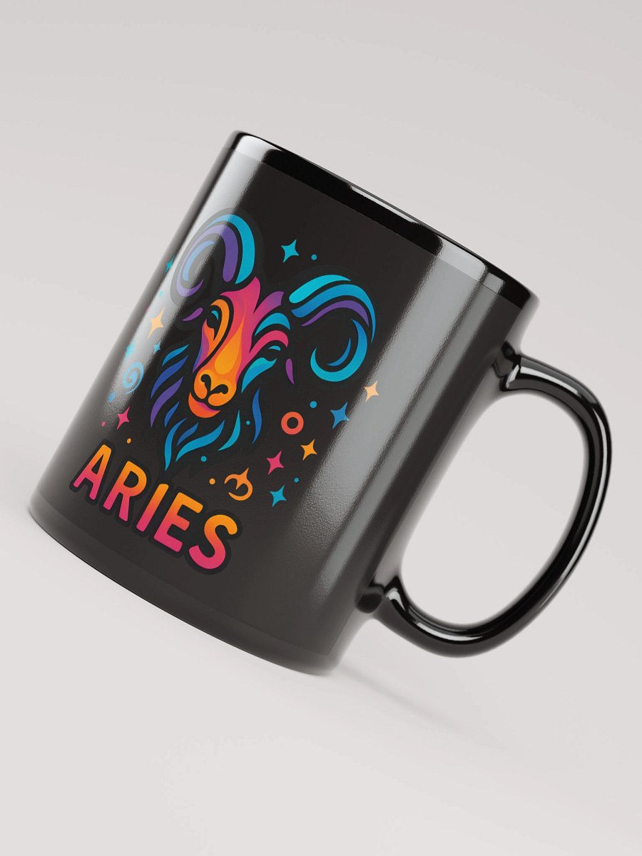 Aries Zodiac Sign Mug – Bold & Fiery Psychedelic Horoscope Design 1 product image (4)