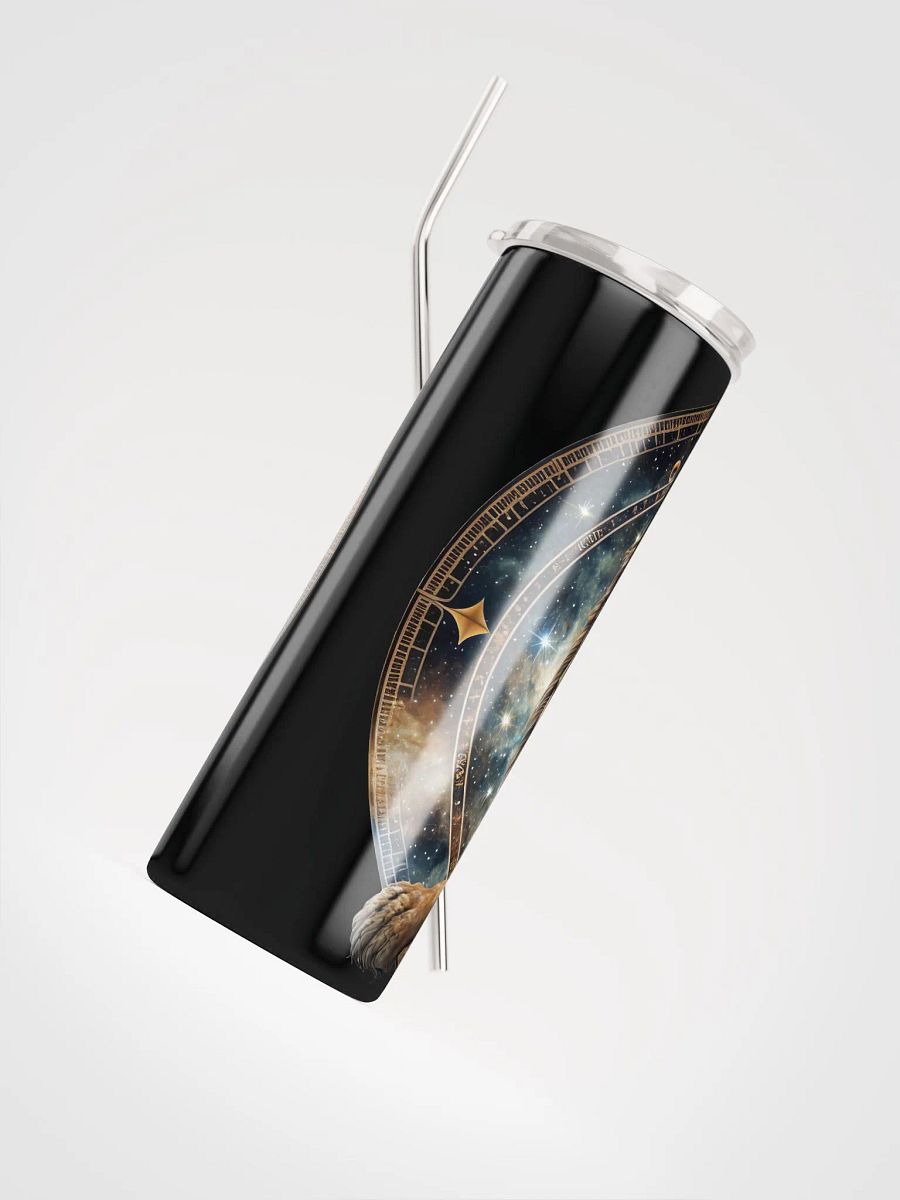 Embrace Leo's Fire with our Eco-Friendly Stainless Steel Zodiac Tumbler | Reusable Straw Included! product image (4)