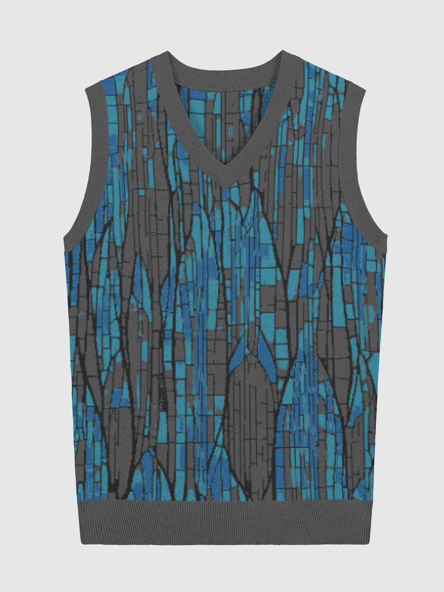 Geometric Gem Knitted V-Neck Vest (Exclusive) product image (1)