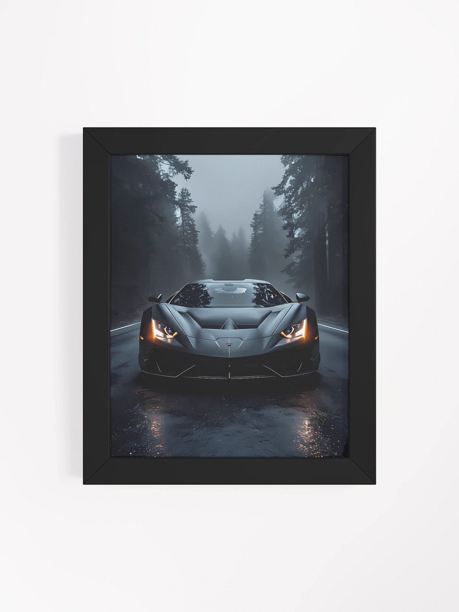 Sleek Misty Forest Sport Car Poster product image (5)