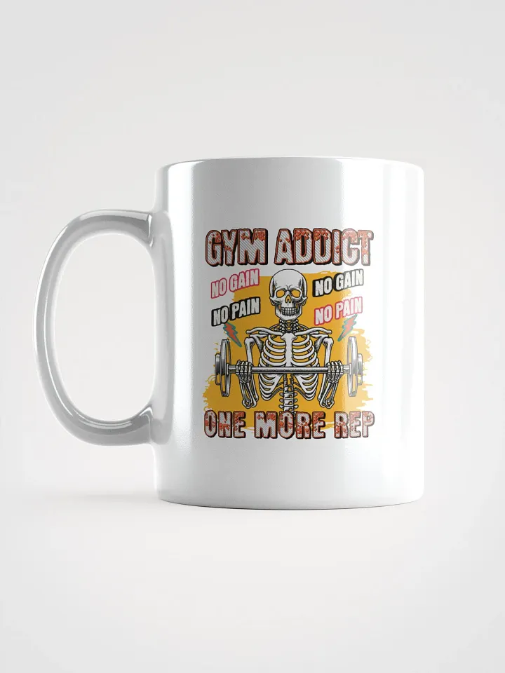 Gym Addict One More Rep Skeleton Mug product image (1)