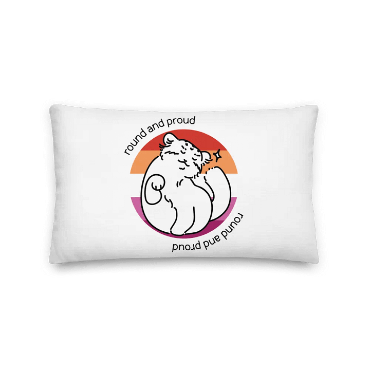 Round and Proud Manul Lesbian Version - Pillow product image (2)