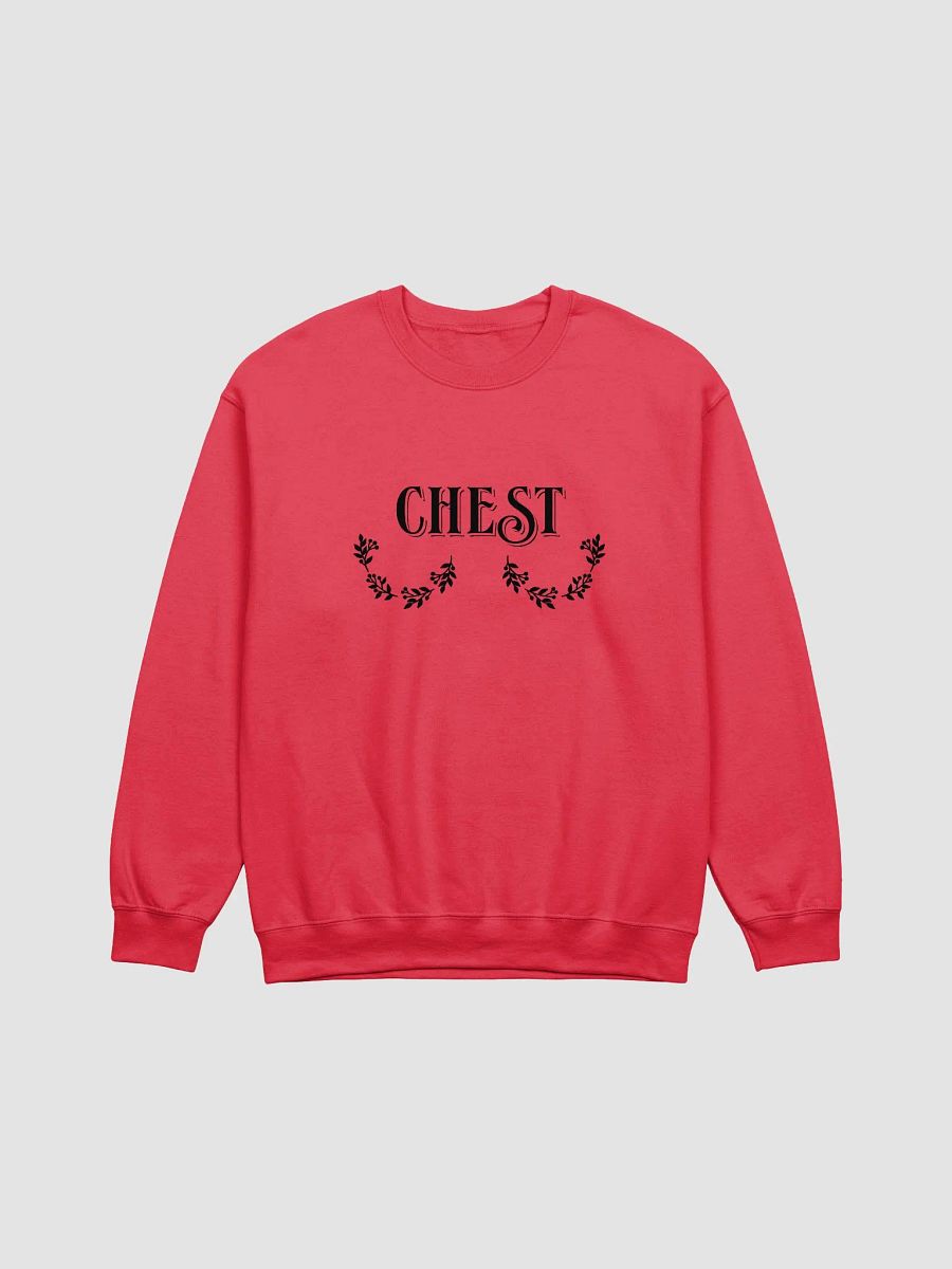 Funny Chest Christmas Front Print Unisex Crewneck Sweatshirt product image (1)