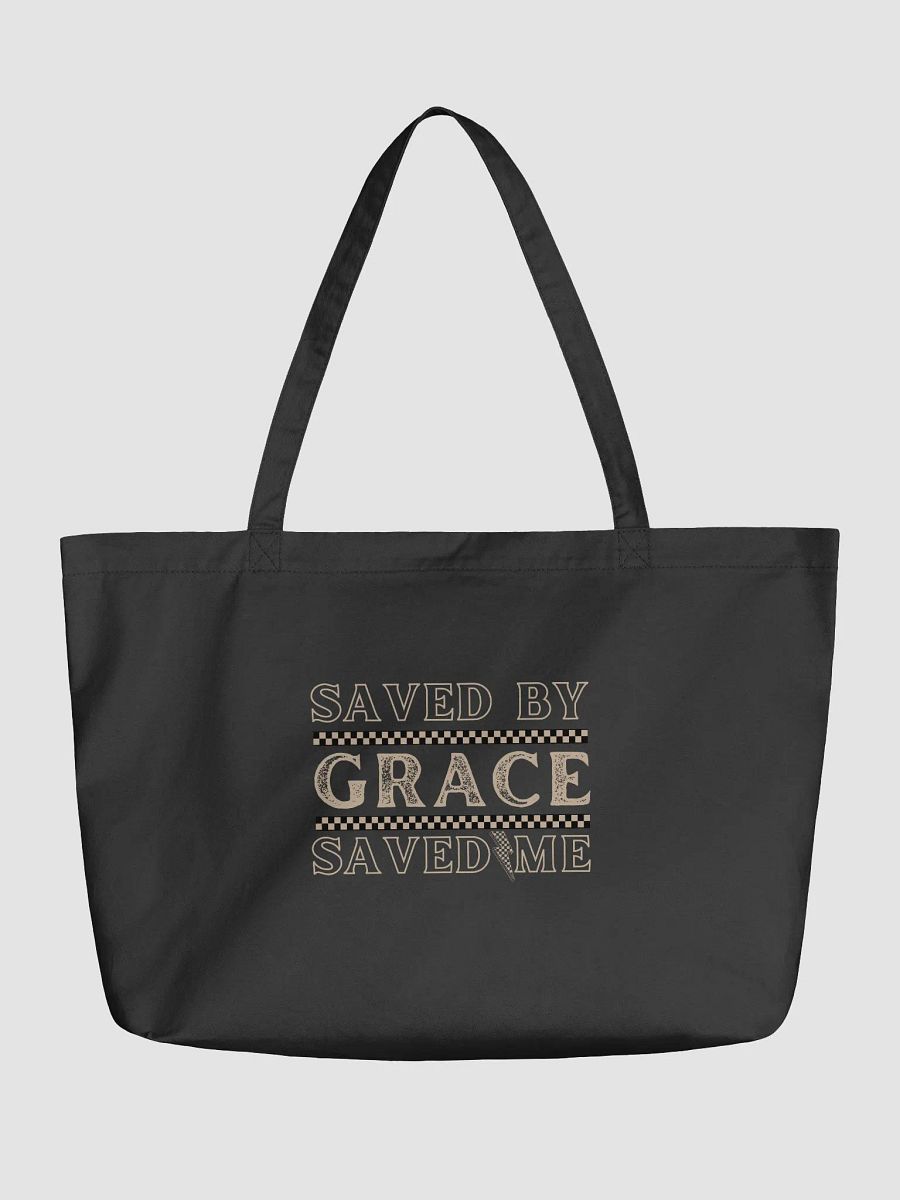 Saved By Grace, Saved Me Christian Faith Organic Tote Bag product image (1)