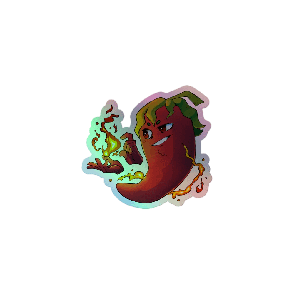 Pepper Logo Holographic Sticker product image (1)