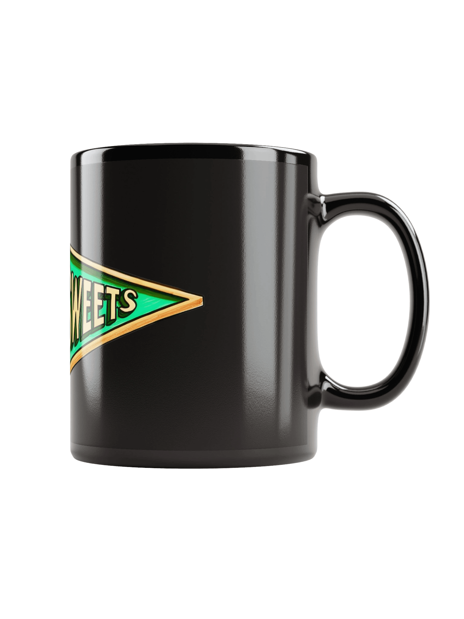 Mug noir brillant avec logo 3D HONEY SWEETS product image (2)