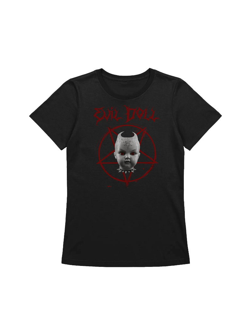 Eerie Evil Doll Bella+Canvas Women's Relaxed-fit T-Shirt 100% Cotton