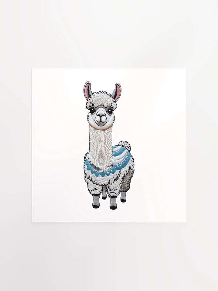 Llama Love Embroidered Patch Poster product image (3)
