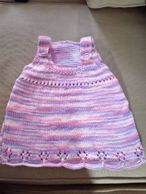 BABY GIRL JUMPER DRESS PATTERN Knitting #Knitting #knittingtiktok #knittok #knittingpattern 