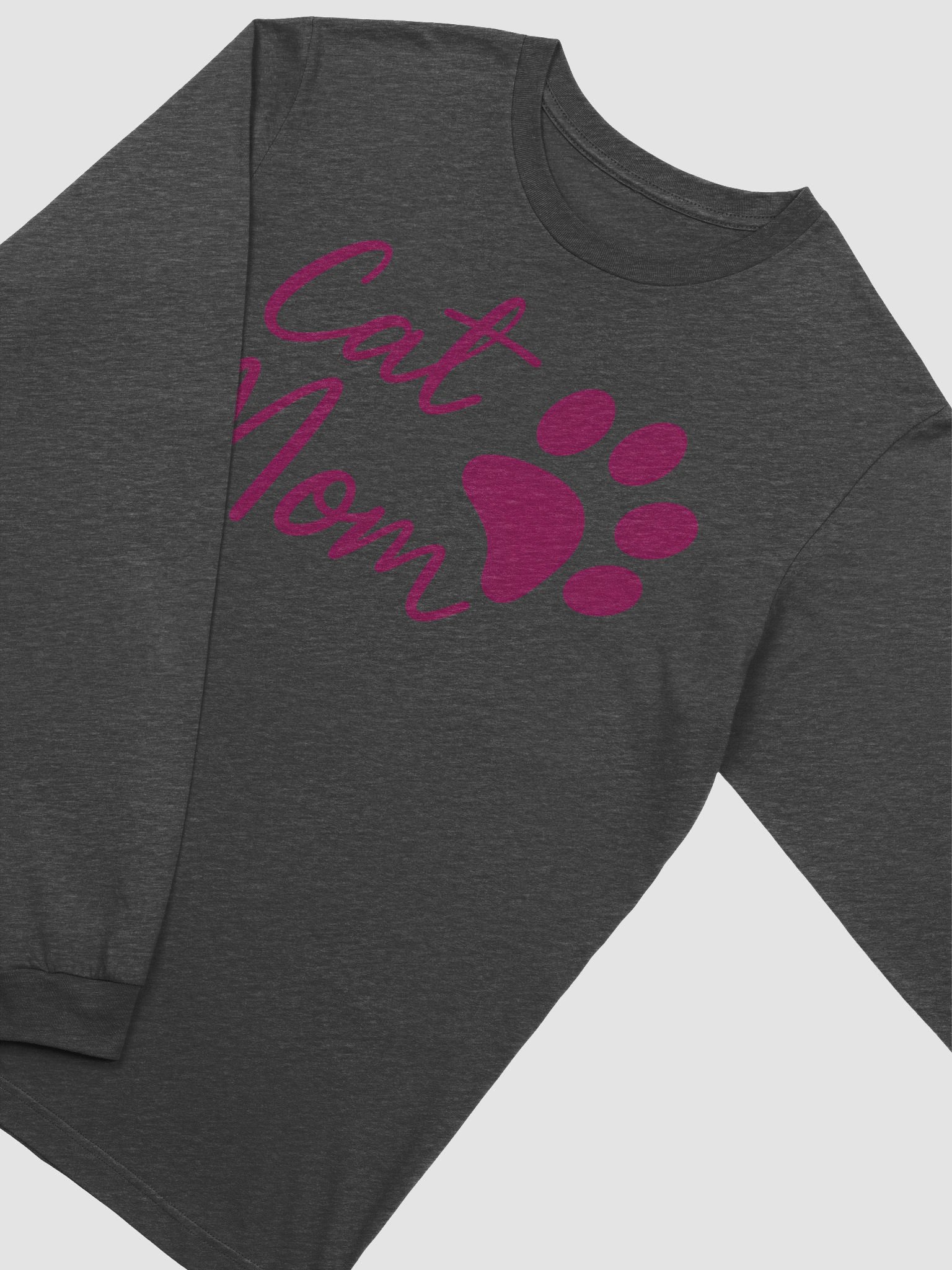 Best Cat Mom Ever Long Sleeve Tee | Cute Cat Owner Gift | Cozy Pet Mom Shirt product image (2)