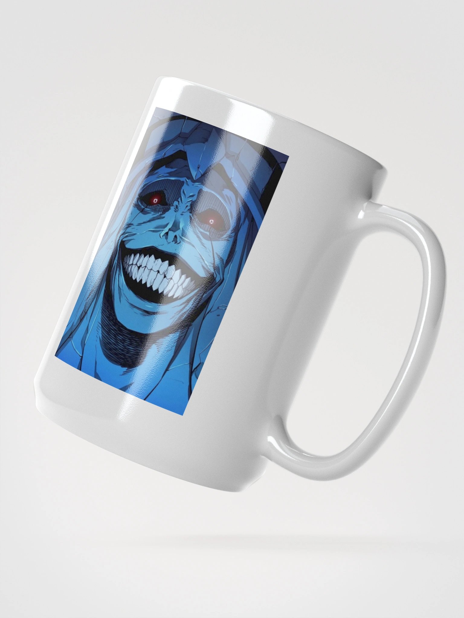 Solo Leveling: Statue of God Design White Glossy Mug product image (2)