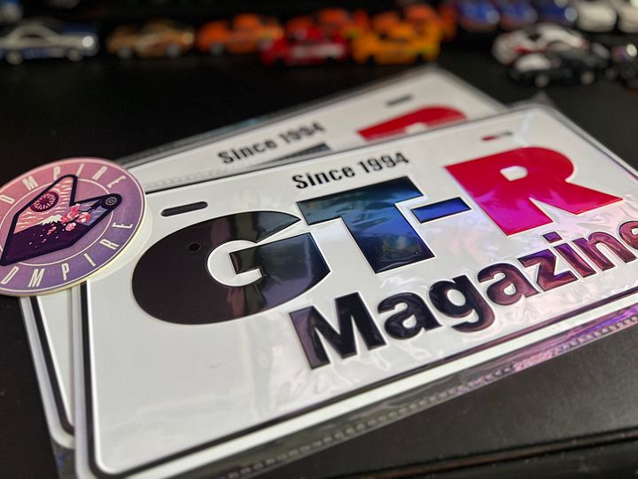 GT-R Magazine License Plate product image (1)