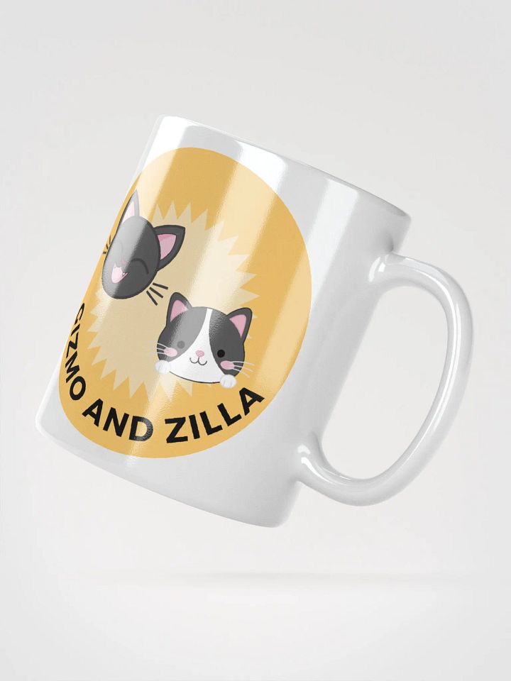 Gizmo and Zilla Smiling Cat Mug product image (2)