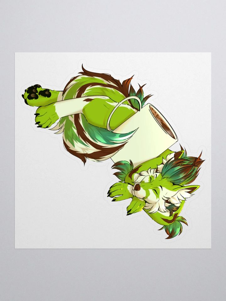 Coffee Avocado Kiss-Cut Sticker product image (1)