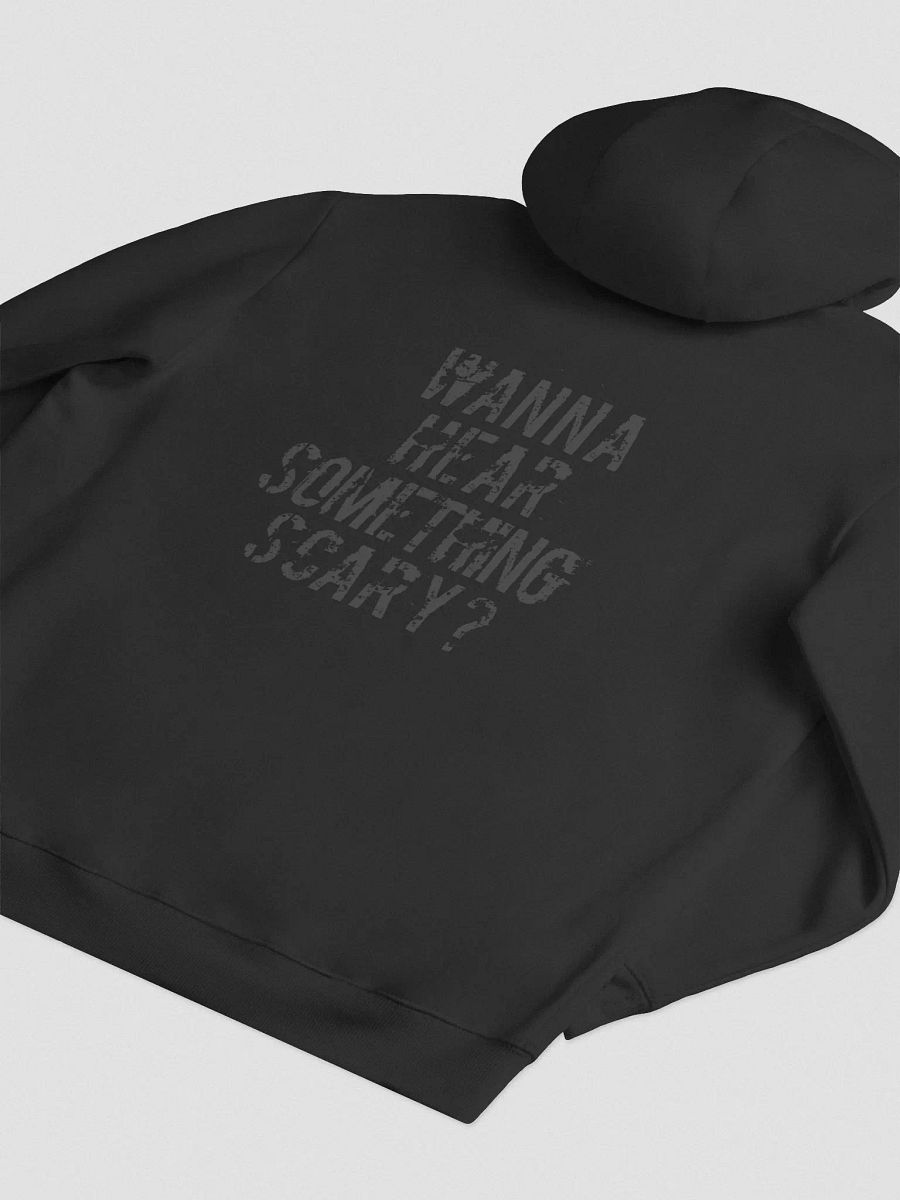 Something Scary Hoodie: Black on Black product image (4)