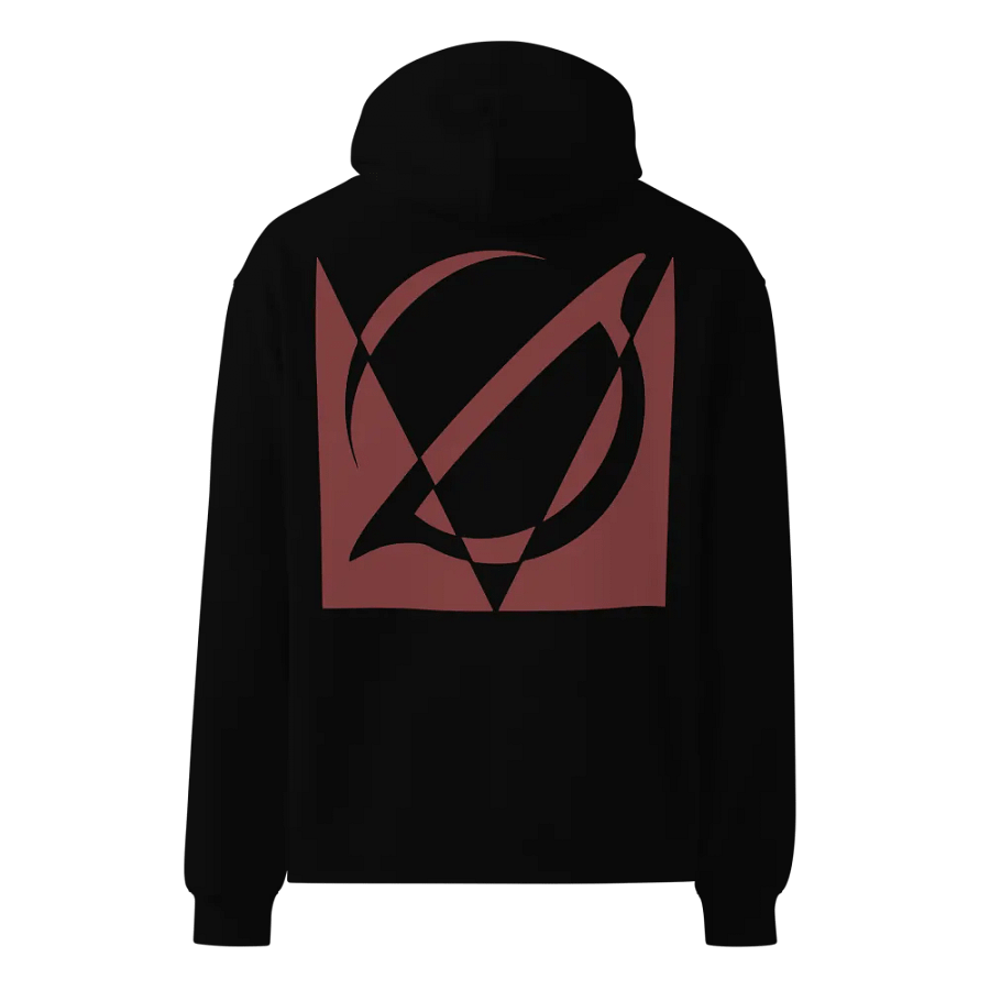 VACIO NEGATIVE {NULL} Logo Relaxed Fit Hoodie (RED) product image (5)