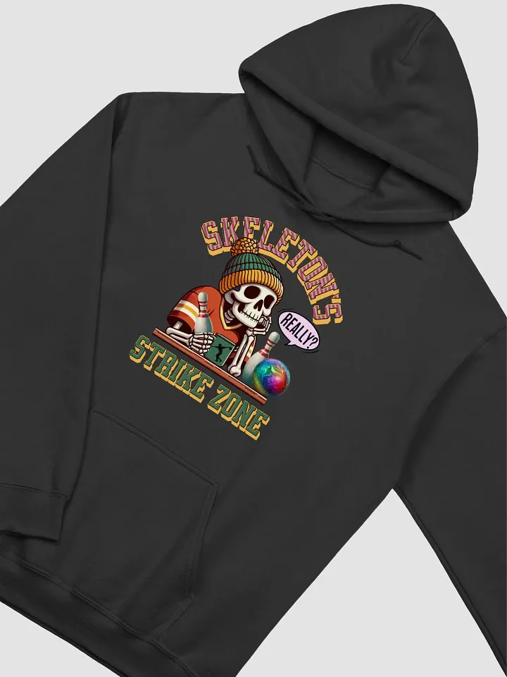 Skeletons Strike Zone Bowling Contemplative Hoodie product image (2)