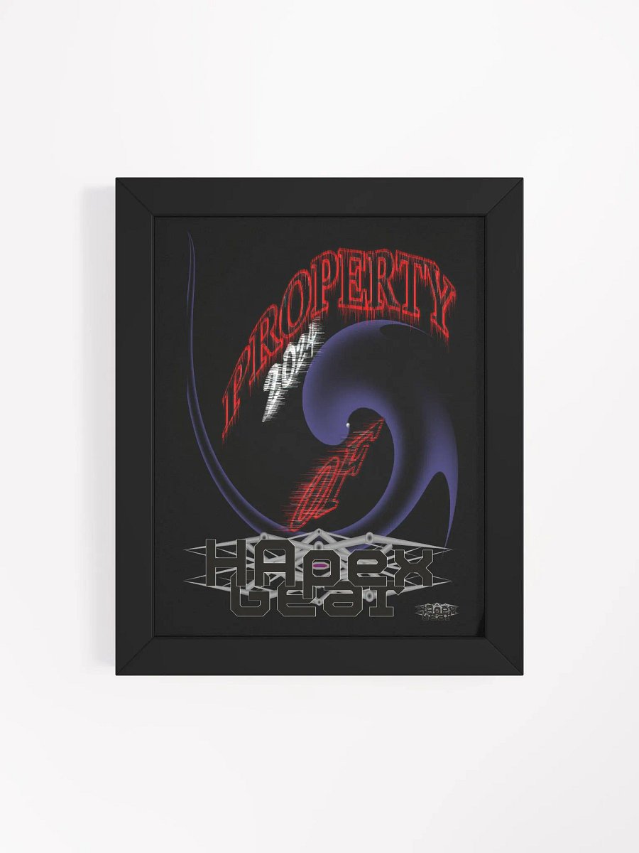 Framed - Black - High-Quality Matte Poster - Property Of HApex Gear 2024 product image (4)