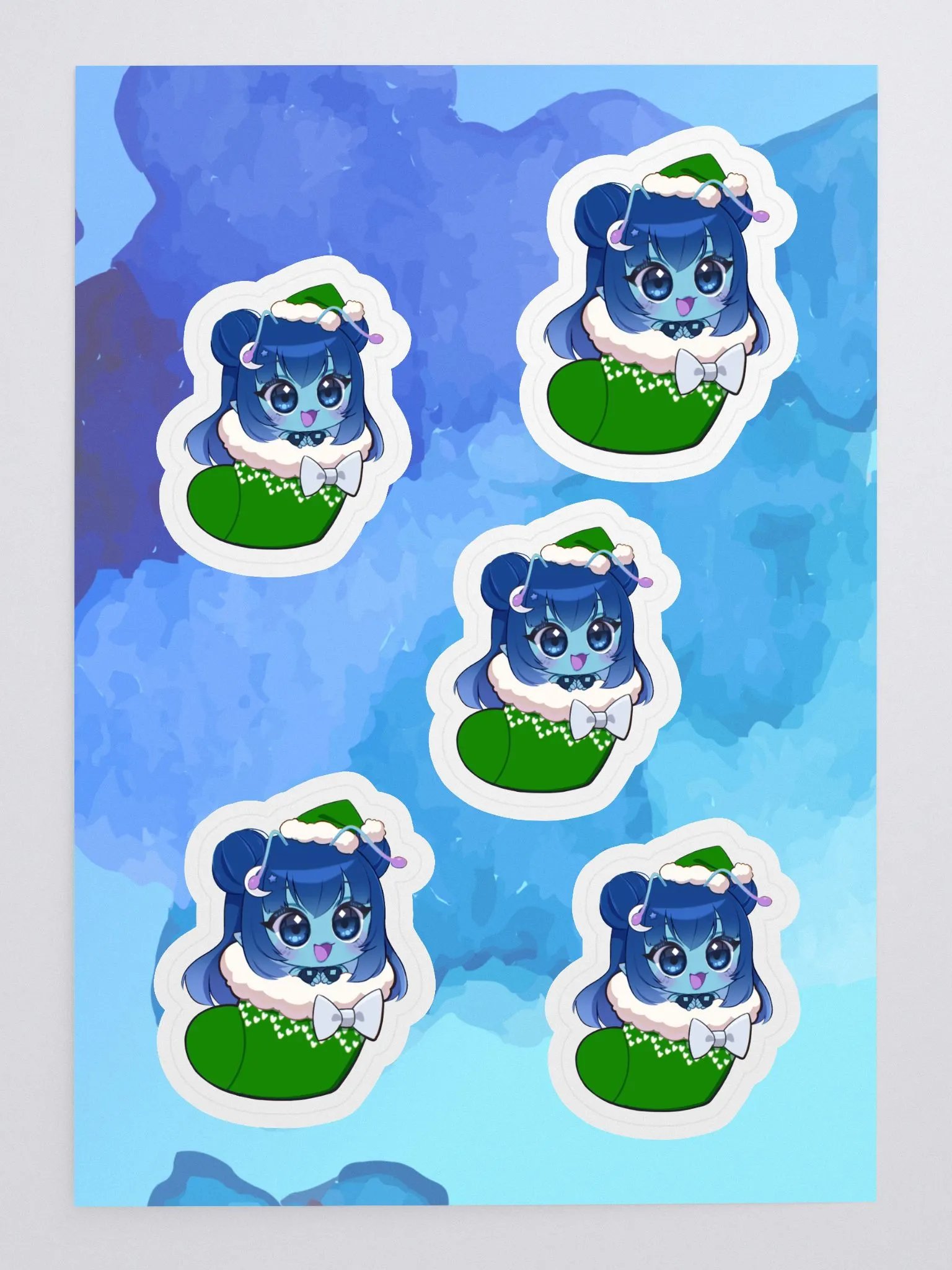 Stocking Starry Chibi Sticker Sheet product image (3)