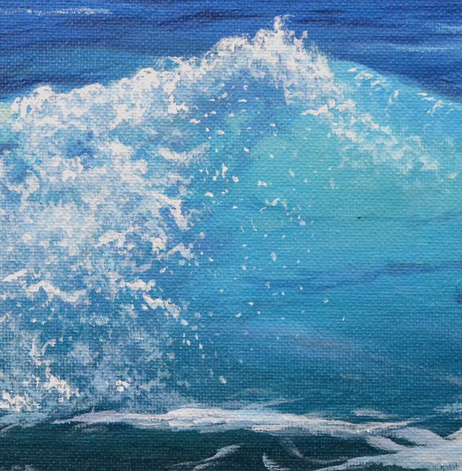 DOWNLOADABLE TUTORIAL - Realistic Crashing Waves in Acrylics product image (4)