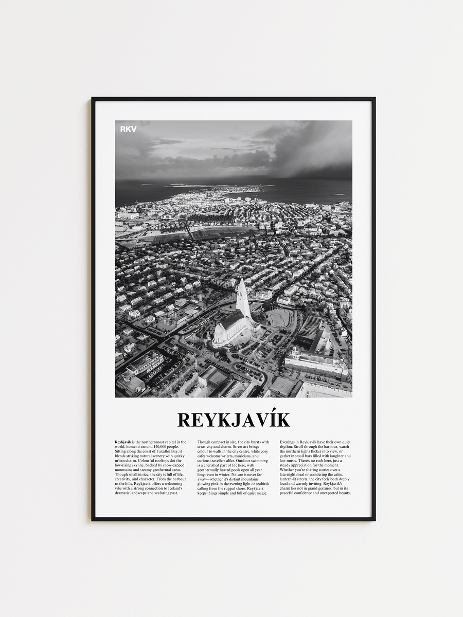 Reykjavik 01 Newspaper Poster product image (1)