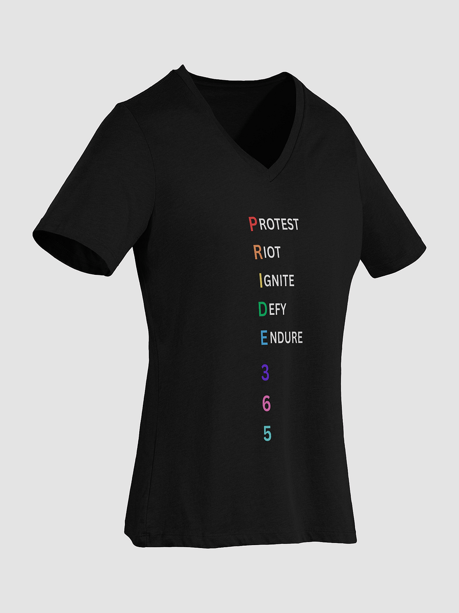 Pride 365 (protest, riot, ignite, endure) Relaxed V-Neck Tee product image (14)