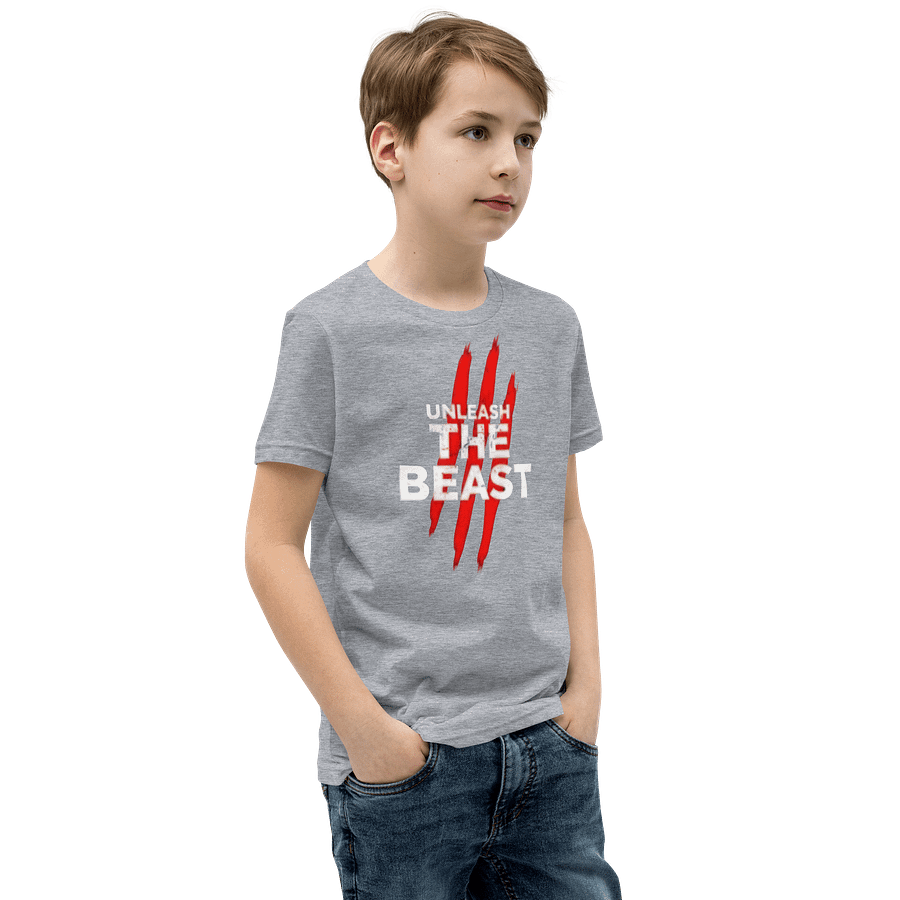 Kids Youth Short Sleeve T-Shirt Unleash Beast Graphic product image (2)