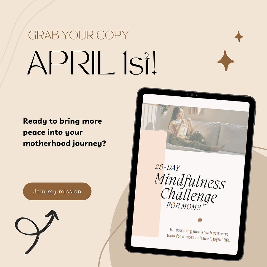28-Day Mindfulness Challenge for Busy Moms eBook product image (1)