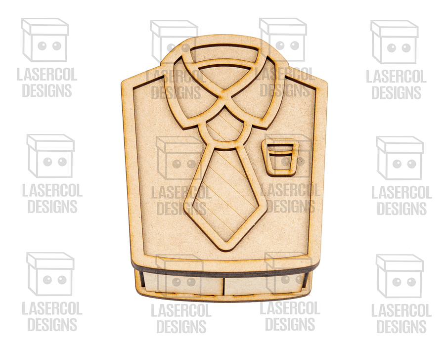 Shirt and Tie Father's Day Gift Boxes (3 Sizes) - Laser Cut Files product image (10)