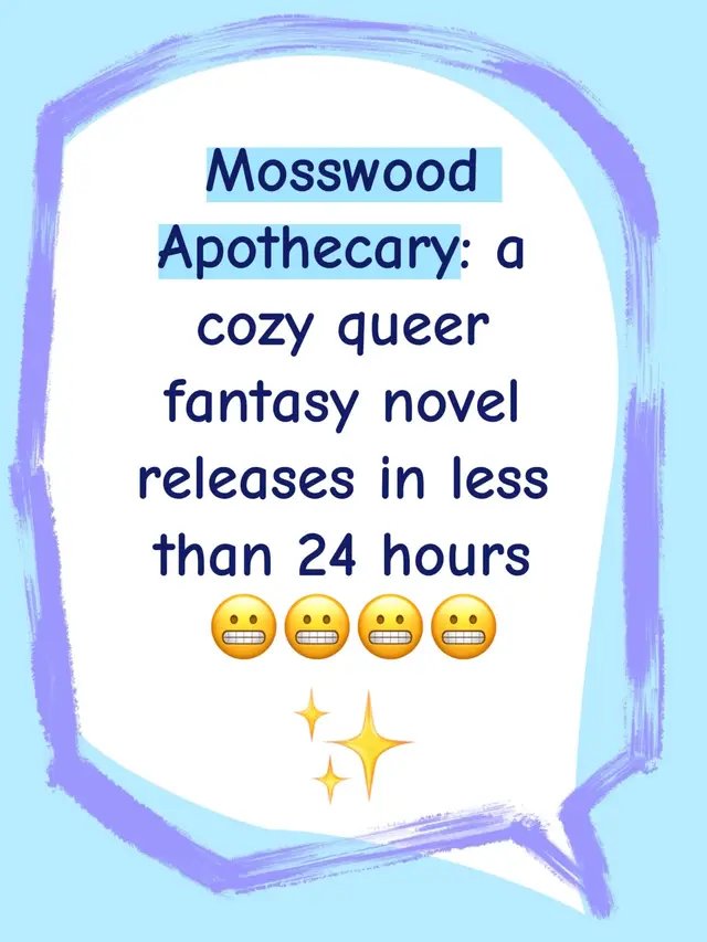 Looking for some cozy romance, found family, magical greenhouses, and wholesome amounts of tension? Then Mosswood Apothecary is about to become your next comfort read. Small-town charm Alchemy & shadow familiars Slow-burn romance And a woodworker you absolutely should want Order now! #QueerBook #booktok #romantasy #QueerFantasy #CozyFantasy    