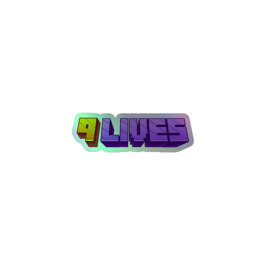 9 Lives Holographic Sticker product image (1)