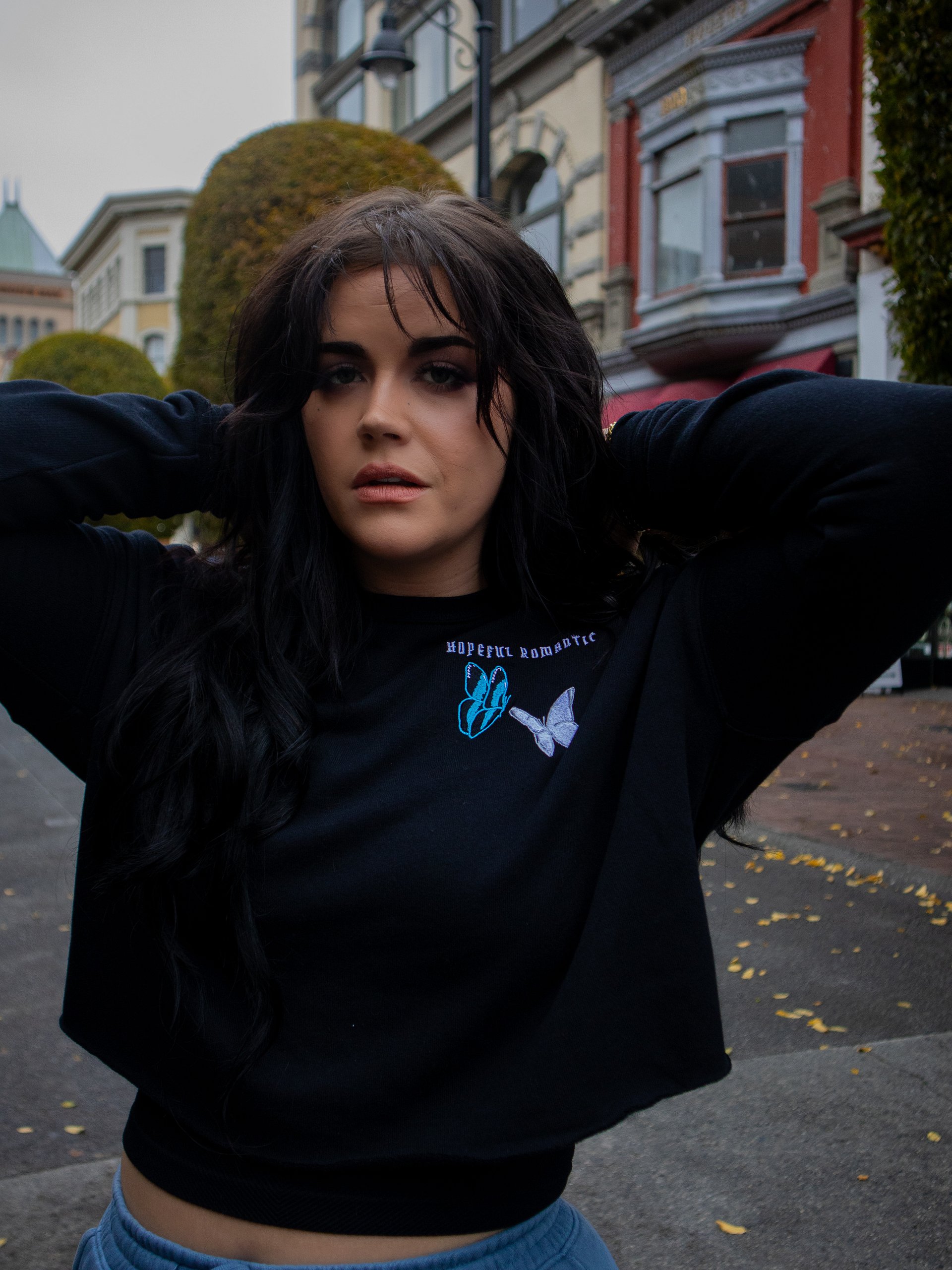 Hopeful Romantic Crop Sweatshirt product image (2)
