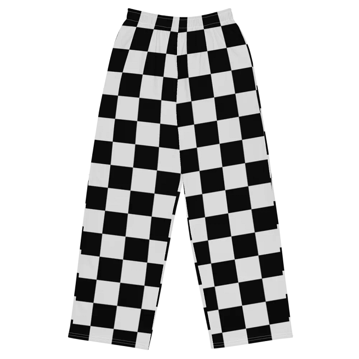 Black and Light Grey Checkered Pants Unisex 2XS - 6XL Sizes product image (2)