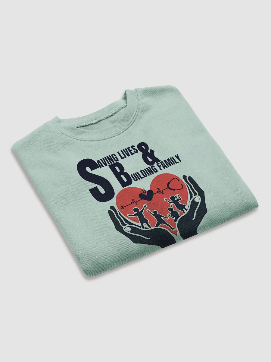 Saving Lives & Building Family Crop Sweatshirt product image (13)