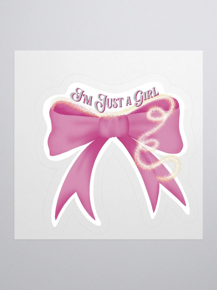 Glittery Bow Kiss Cut Sticker product image (5)